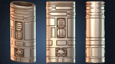 3D model Bic Case and Lighter Starwars Droid (STL)