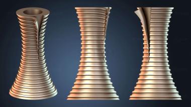 3D модель Подставка для свечей, рулон, короткая (STL)