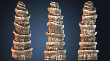 3D модель Пещера с разбросанным рельефом, покрытым мхом (STL)