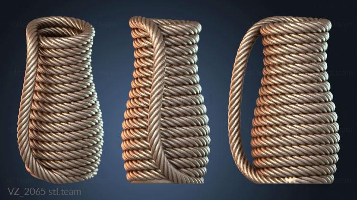 Вазы Кружка-ваза из спиральной веревки