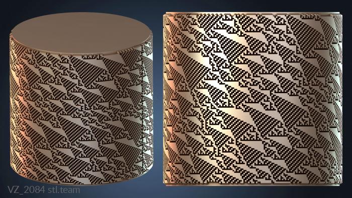 Цилиндрическая ваза резная