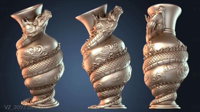 Вазы Ваза, обернутая драконом