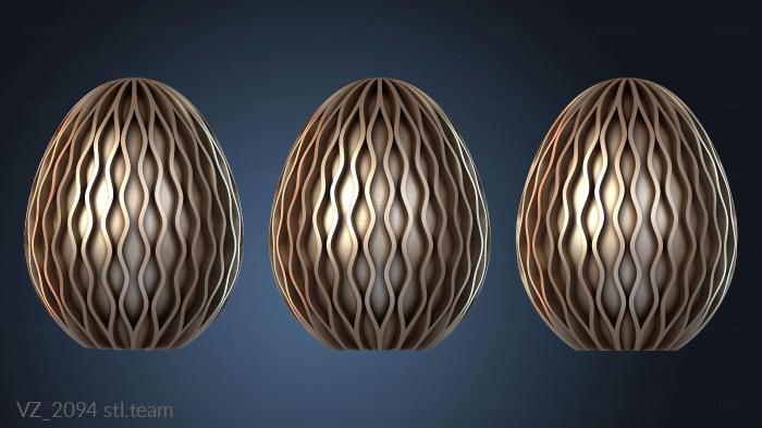 Вазы Двойное волнистое яйцо