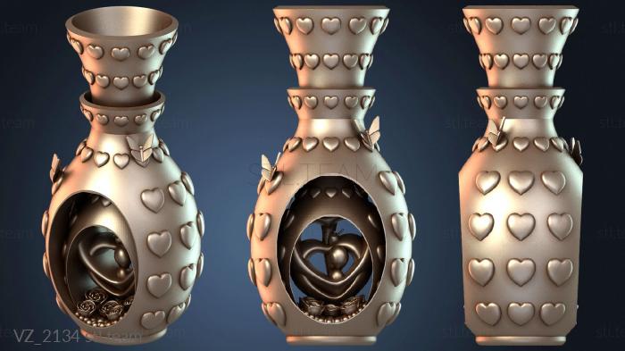 Вазы Узор вазы в форме сердца