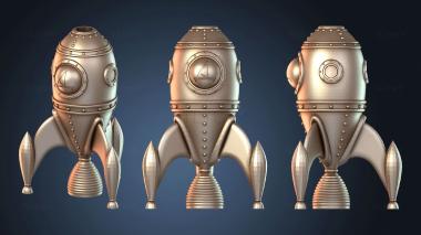 3D модель Логотип космического корабля «Ракета» (STL)