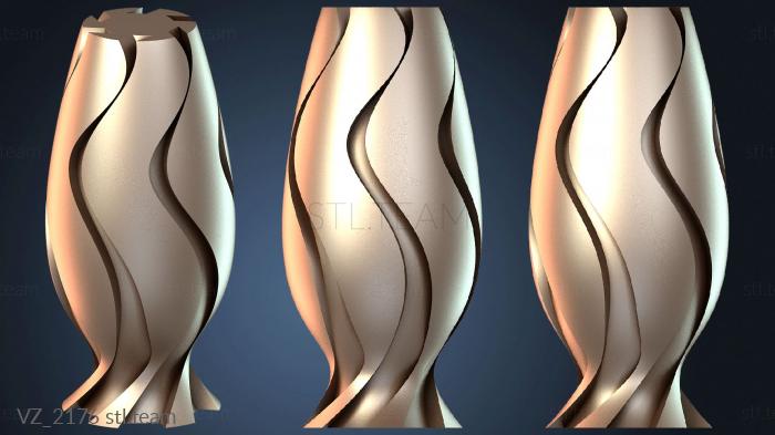 Вазы Лампа Золотая Волна