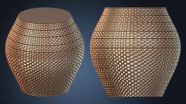 3D модель Ваза с насечкой в виде лампы (STL)