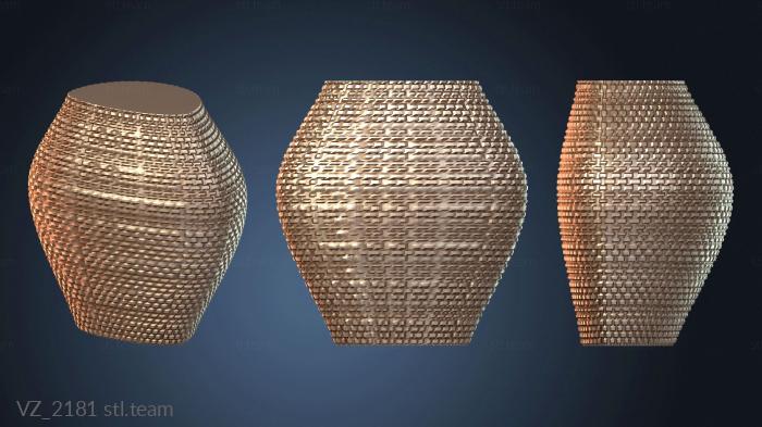 Вазы Вариант вазы с насечкой в виде лампы