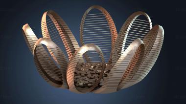 3D модель Мини-цветок лотоса (STL)