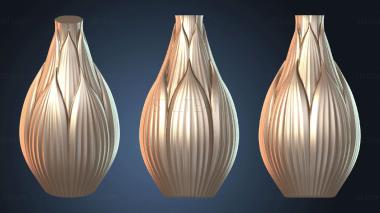 3D модель Открытая ваза Цветущий режим X (STL)