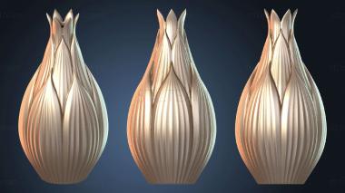 3D модель Открытая ваза, цветущая широко (STL)