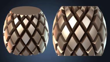 3D модель Ваза в виде ананаса (STL)