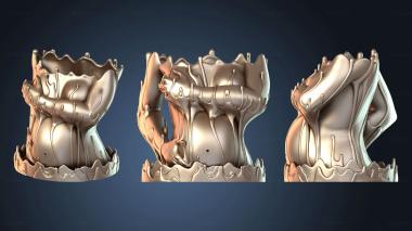 3D модель Расплавленная ваза «Беременное божество» (STL)