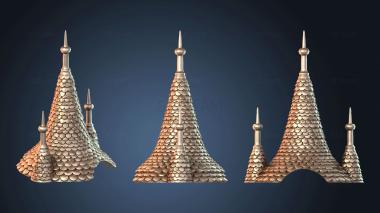 3D модель Крыша башни гнева принцесс (STL)