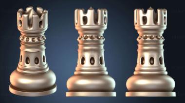 3D model Shakhmaty Rook (STL)