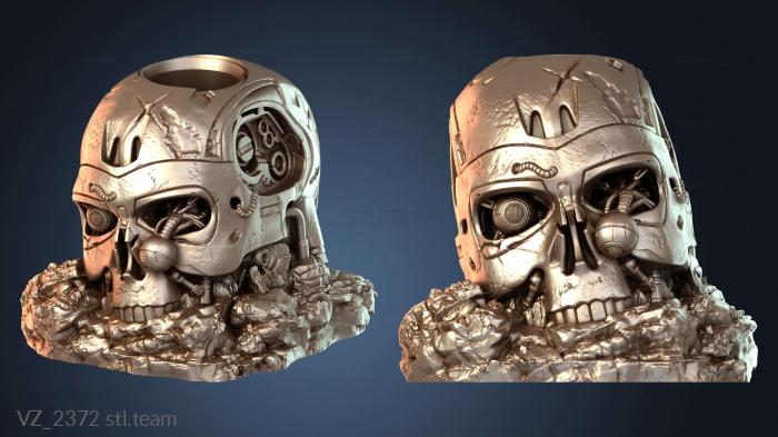 Вазы Чаша для растений в форме черепа