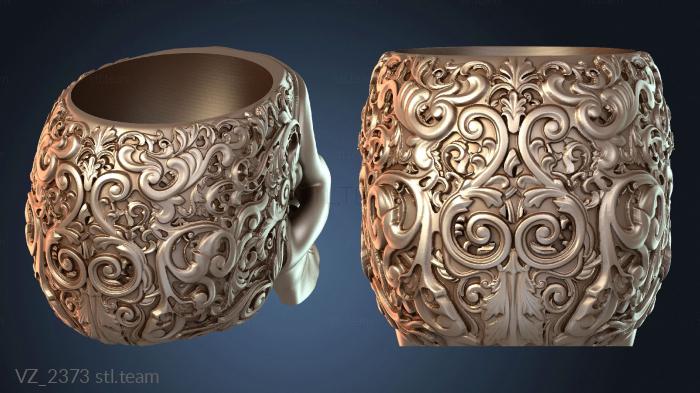 Вазы Череп-плантатор глубокая