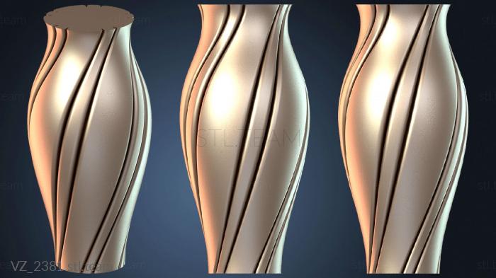 Вазы Спиральная ваза широкая