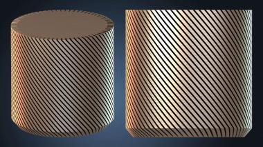 3D модель Спиральная ваза-чашка для ручек (STL)