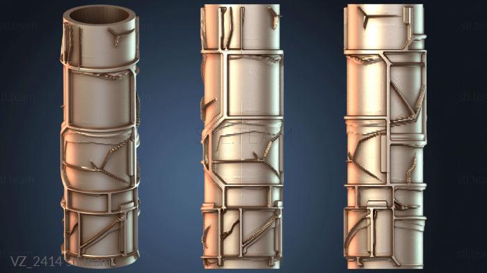 Вазы Текстурные валики квадратной формы неправильной формы