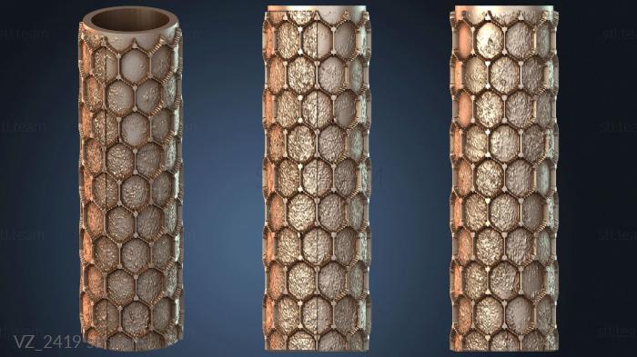 Вазы Текстурный валик шестигранный