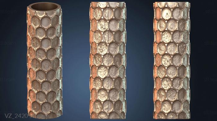 Вазы Текстурный валик с шестигранной сеткой