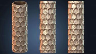 3D модель Текстурный валик с шестигранной сеткой (STL)