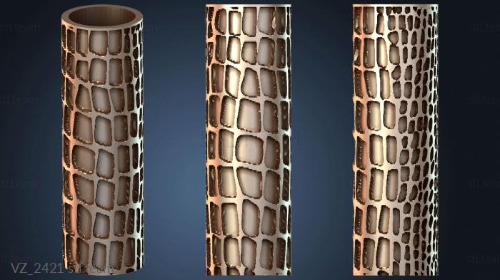 Вазы Текстурный валик из кожи рептилий