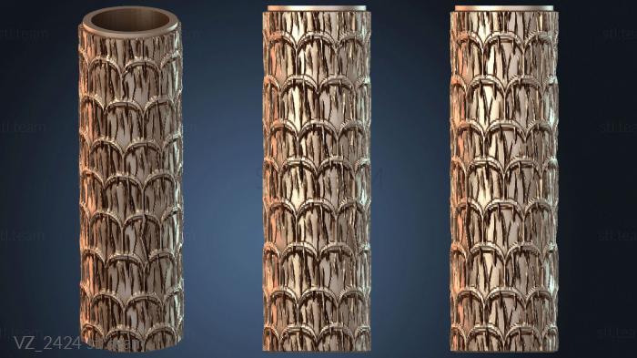 Вазы Текстурная рулонная черепица круглая