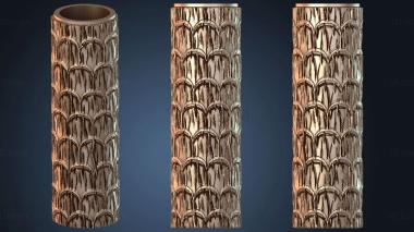 3D модель Текстурная рулонная черепица круглая (STL)