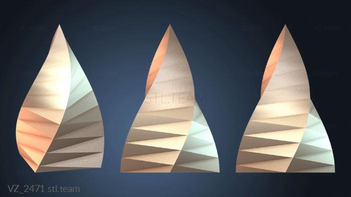 Вазы Ваза Конус Детализированный