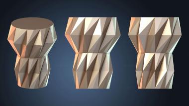 3D модель Ваза стеклянная Зигзаг (STL)