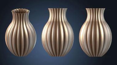 3D модель Ваза Ribbed Pro (STL)