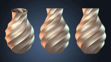 3D модель Ваза Спиральная Элегантная (STL)