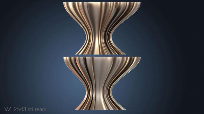 Вазы Волнистая чашка глянцевая