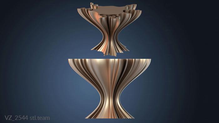 Вазы Матовая волнистая чашка