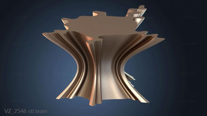 Вазы Волнистая чашка высокая