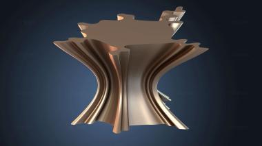 3D модель Волнистая чашка высокая (STL)