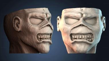 3D model Angry Monster Head (STL)