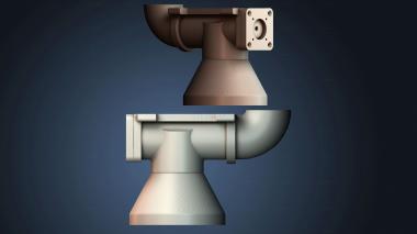 3D model Industrial engine nozzle (STL)
