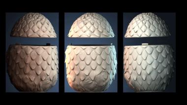 3D model Dragon Scale Container (STL)