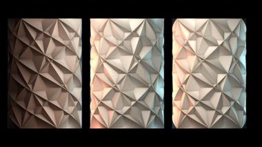 3D модель Геометрическая гранёная панель (STL)