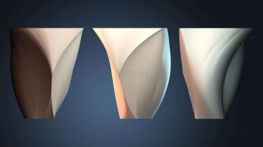 3D model Elegant Curved Vase (STL)