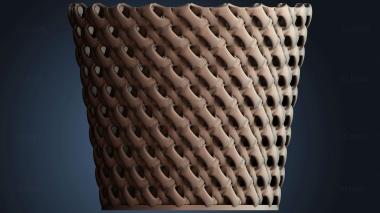 3D model Weaved basket vase (STL)