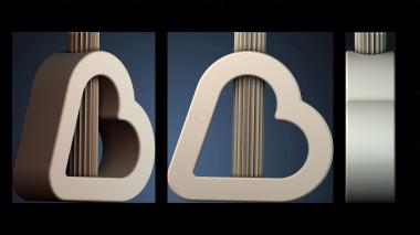 3D model Heart Vase (STL)