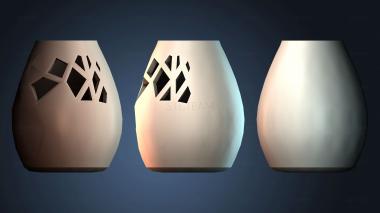 3D model Abstract Cutout Vase (STL)