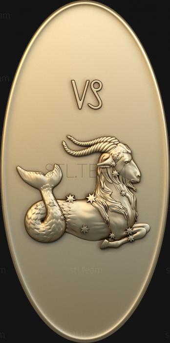 Зодиак Capricorn in the oval
